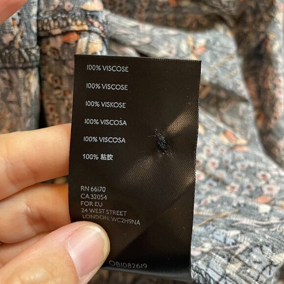 Maeve by Anthropologie Amber Tiered Peasant Dress Floral Fall Harvest Motif Long - Picture 11 of 15